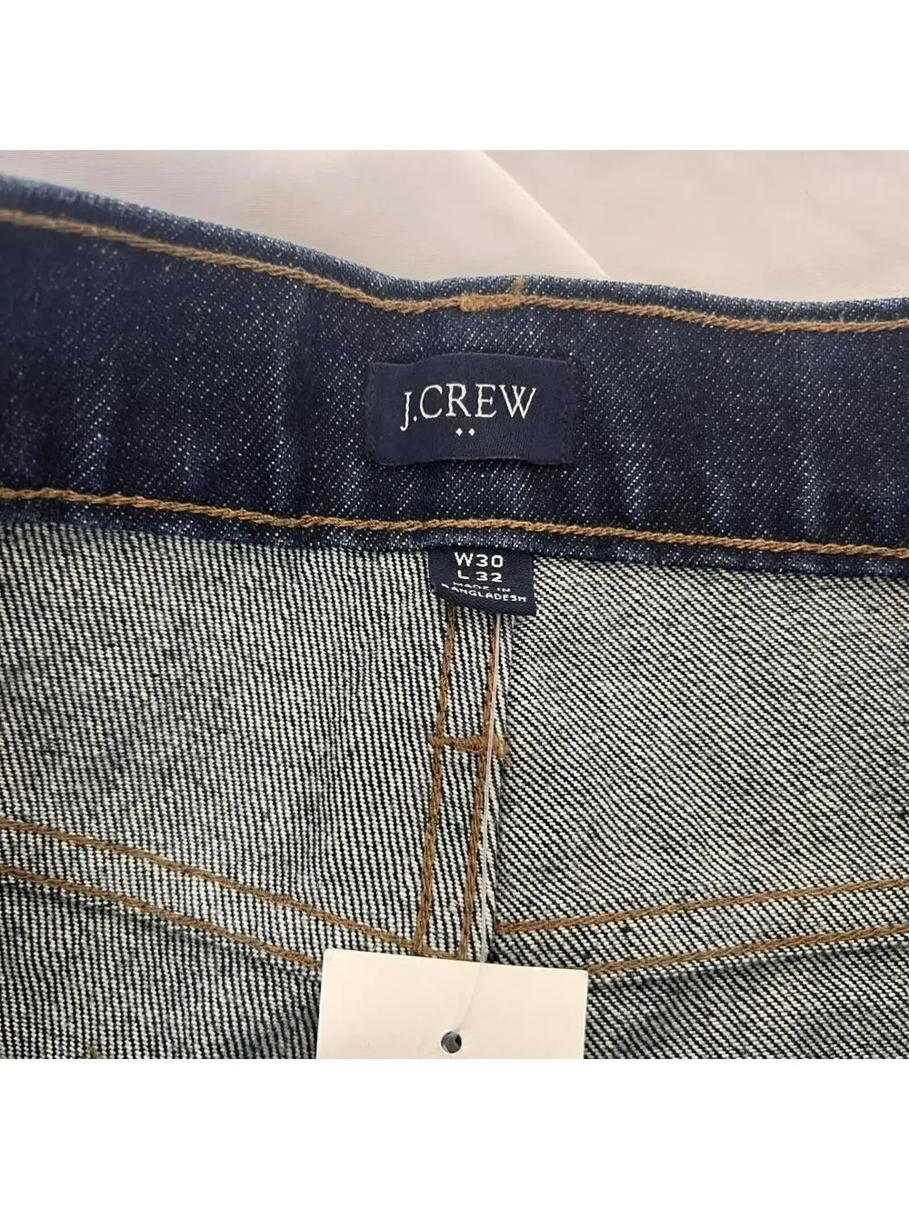 NWT J.Crew dark blue slim rigid denim jeans size 30